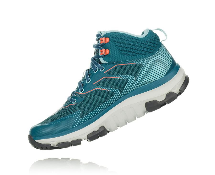 Hoka One One Vandresko Dame - Toa Gore-Tex - Turkis - 640893LZY